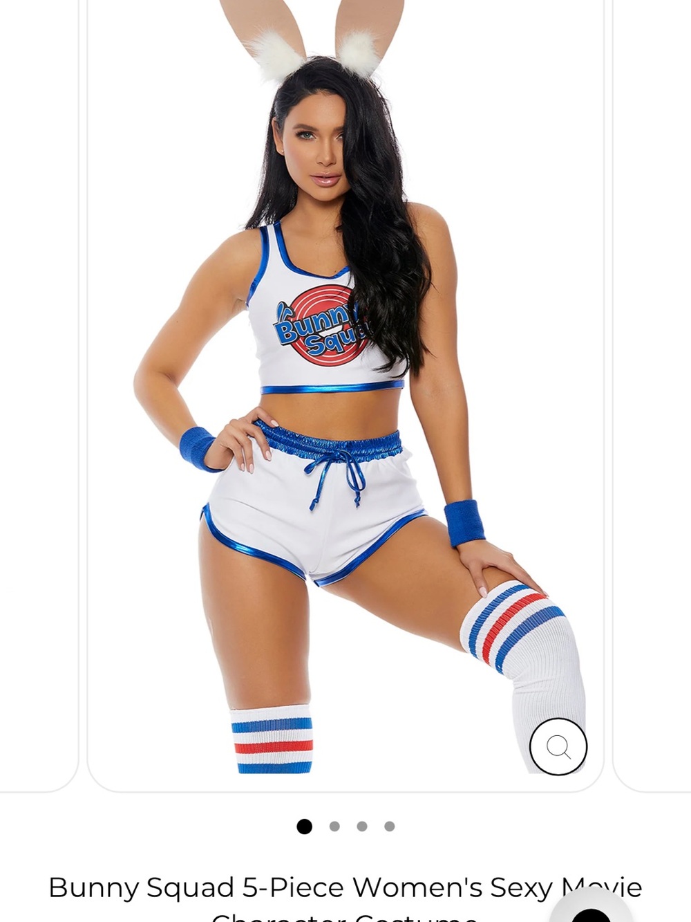 NWT Forplay Bunny Squad 5-Piece Women's Costume